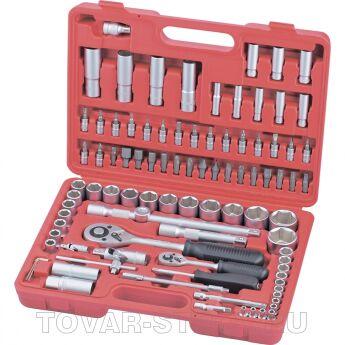 Набор слесарно-монтажный с квадратами, 1/4", 1/2", 94 предм. MATRIX