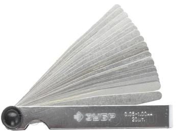 Щупы автомобильные ЗУБР (4325-Н20) 20 шт., 0.05 - 1.00 мм