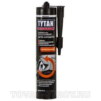 TYTAN Герметик битумно-каучуковый для кровли, 310 мл
