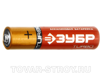 Батарейки "ЗУБР" алкалиновые "TURBO", АА (пальчиковые), 4 шт