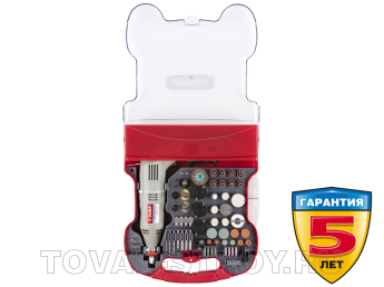 Гравер ЗУБР с набором мини-насадок (ЗГ-130ЭК Н172) 172 предмета