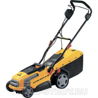 Газонокосилка GC-1500, 1500 Вт, скашивания 36 см, 6 уровней высоты скашивания, травосборник 40 литров Denzel