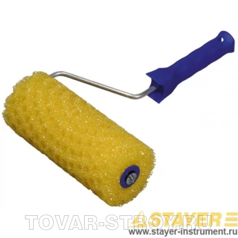 Валик STAYER 0367-18 PROFI ГОРОШЕК ПОРОЛОН, бюгель 6 мм, 80x180 мм