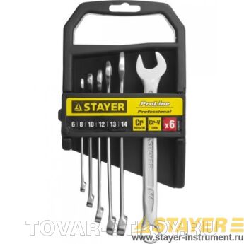Набор комбинированных ключей STAYER PROFI 27083-H12/12 шт, 6-22 шт