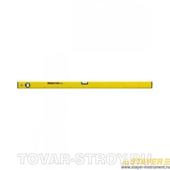 Уровень STAYER 3460-120_z03 STANDARD TOPLevel коробчатый, 2 противоударных ампулы, линейка, 120см
