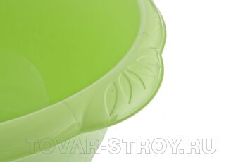 Таз пластмассовый круглый 16 л зеленый ТМ Elfe Россия