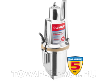 Насос ЗУБР "Родничок" для чистой воды 225 Вт (ЗНВП-300-40_М2) кабель 40 м, 1-ый класс электрозащиты, 24 л/мин, напор 60 м