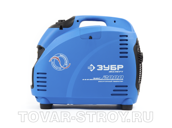 Генератор инверторный ЗУБР (ЗИГ-2000) однофазный, 4-х тактный, 2000/1800 Вт, 220/12 В
