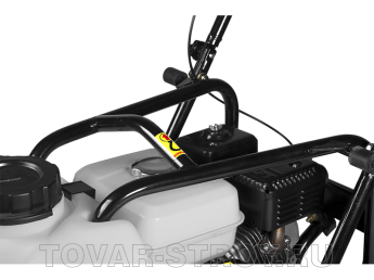 Виброплита прямого хода ЗУБР ПРОФИ для асфальта (ЗВПБ-15 АХ) бензин, 15 кН, 92.5 кг, 530х500 мм, HONDA GX160