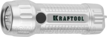 Фонарь ручной светодиодный 3 Вт, 2 режима, 3ААА, KRAFTOOL 56760