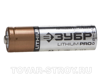 Батарейка ЗУБР литиевые "LITHIUM PRO" АА (пальчиковые) 4 шт