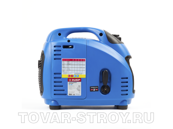 Генератор инверторный ЗУБР (ЗИГ-1200) однофазный, 4-х тактный, 1200/1000 Вт, 220/12 В