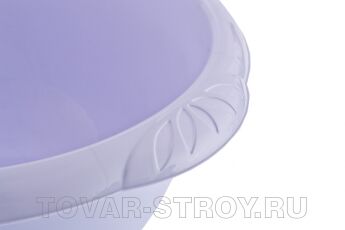 Таз пластмассовый круглый 9л сиреневый ТМ Elfe Россия