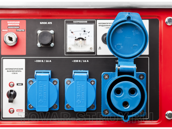 Электростанция бензиновая ЗУБР (ЗЭСБ-5500-ЭНА) 4-х тактная, 5500/5000 Вт, 220/12 В + колеса и рукоятка