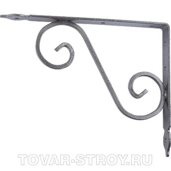 Кронштейн декоративный, 190х140х25х3 мм, темно-коричневый СИБРТЕХ