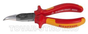 Диэлектрические тонкогубцы изогнутые KRAFTOOL ELECTRO-KRAFT 2202-4-160/160мм