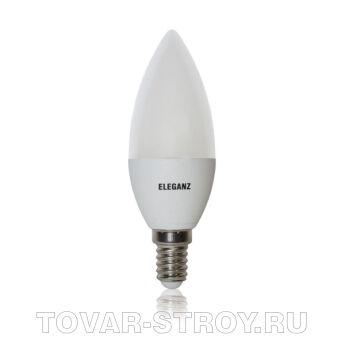 СВЕТОДИОДНАЯ ЛАМПА 5,5ВТ С37 Е14 220V свеча матовая 3000К