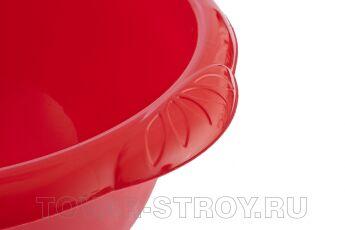 Таз пластмассовый круглый 9л красный ТМ Elfe Россия