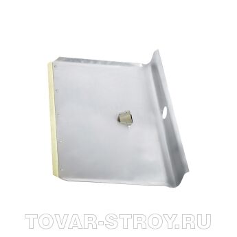 Лопата тротуарная, 400х 400х 1,5 мм, без черенка, алюминиевая, металлическая окантовка СИБРТЕХ Россия