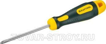 Отвертка KRAFTOOL "EXPERT" X-Drive 250072-1-080/крест, РН1х100мм