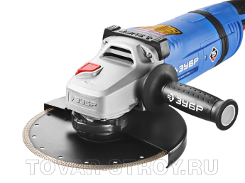 Болгарка ЗУБР ПРОФИ (УШМ-П230-2600 ПВСТ) 2600 Вт, 230 мм, 6000 об/мин, система анти-клин