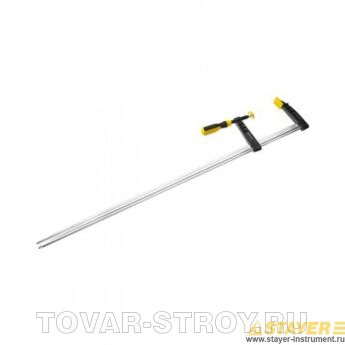 Струбцина STAYER 32095-120-1000, тип F, DIN 5117, проф. зак. рейка, 120х1000мм
