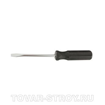 Отвертка SL6*100мм, углеродистая сталь, черная пластиковая рукоятка SPARTA