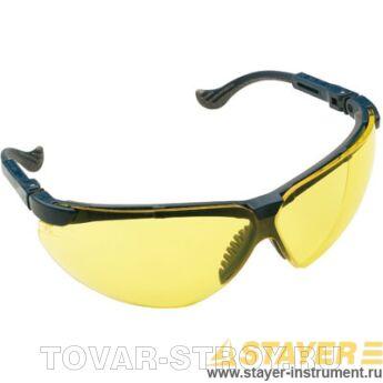 Очки STAYER 2-110435 защитные, поликарбонатные желтые линзы