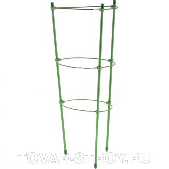 Поддержка для растений круглая h 150 см., металл в пластике, 5 колец PALISAD