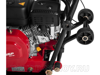 Виброплита прямого хода ЗУБР ПРОФИ для грунта (ЗВПБ-10 Г) бензин, 10 кН, 66.5 кг, 500х360 мм, ЗУБР РХ180