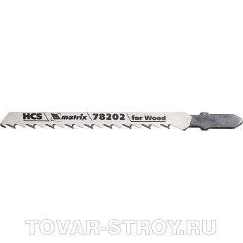 Полотна для электролобзика по дереву, 3 шт. T101D, 75 х 4,0мм, HCS MATRIX Professional