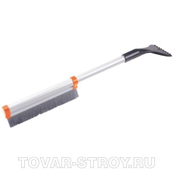 Щетка- сметка для снега со скребком, телескопическая 41-60 см STELS