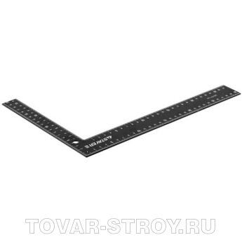 Угольник STAYER 3435-30 столярный стальной цельнометаллический, шкала: шаг 1 мм, крашенная, 300 х 200 мм