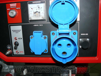 Генератор бензиновый ЗУБР, 220/12 В (ЗЭСБ-4500-Э) 4х тактный, 4500/4000 Вт, ручной и электро пуск, предохранитель 18.1А