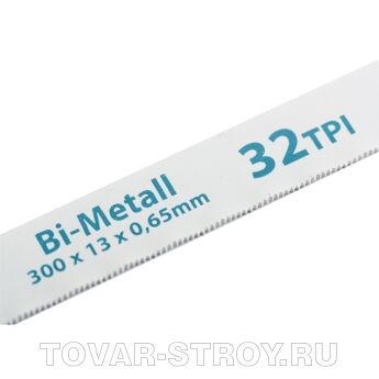 Полотна для ножовки по металлу, 300 мм, 32TPI, BiM, 2 шт. GROSS