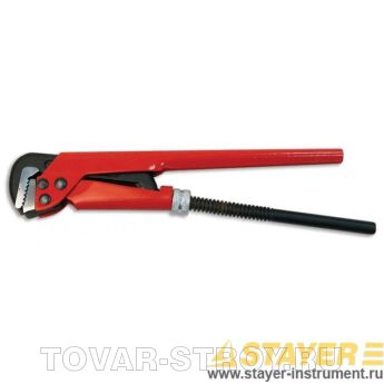 Ключ трубный рычажный STAYER 27331-1, прямые губки, № 1, 1