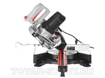 Пила торцовочная ЗУБР с протяжкой (ЗПТ-190-1200 ПЛ) Ø 190х20 мм, 1100 Вт, пропил 90°-55/305 мм; 45°-30/220 мм