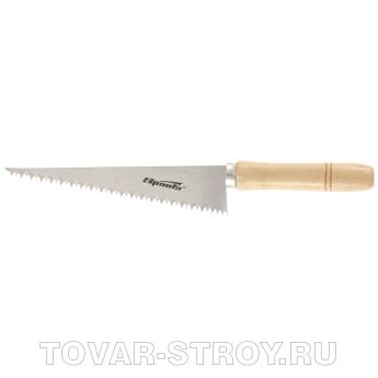 Ножовка по гипсокартону, 180 мм, деревянная рукоятка SPARTA