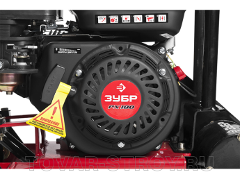 Виброплита прямого хода ЗУБР ПРОФИ для асфальта (ЗВПБ-15 А) бензин, 15 кН, 93.5 кг, 530х500 мм, ЗУБР РХ180