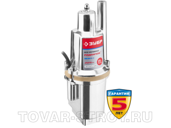 Насос ЗУБР "Родничок" для чистой воды 225 Вт (ЗНВП-300-25_М2) кабель 25 м, 1-ый класс электрозащиты, 24 л/мин, напор 60 м