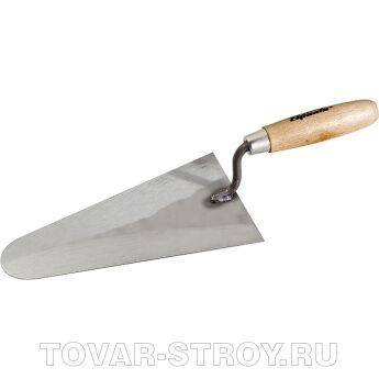 Кельма штукатура стальная, 200 мм, деревянная ручка SPARTA