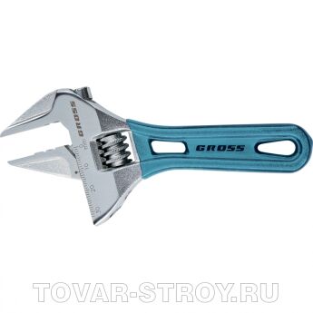 Ключ разводной, 140 мм (макс. 32 мм),CrV, укороченная ручка GROSS