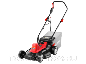 Газонокосилка электрическая ЗУБР (ЗГКЭ-38-1600) 1600 Вт, ш/с 380 мм, высота 25-75 мм, 35 л, 10 кг