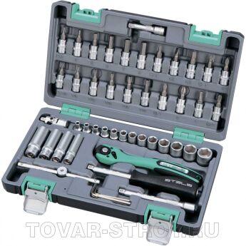 ����� �����������, 1/4", Cr-V, S2, ��������� ����, 47 �����. STELS