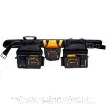 Пояс монтажника KRAFTOOL (38742) 2 подсумка, 20 карманов, 2 петли для молотка и рулетки