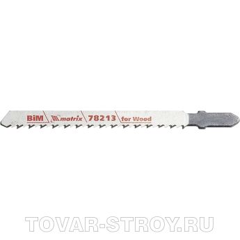 Полотна для электролобзика по дереву, 3 шт. T101BRF, 75 x 2,5мм, обр. зуб, Bim MATRIX Professional