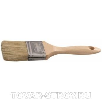 Кисть плоская STAYER UNIVERSAL-LUX 01053-063, натуральная щетина, деревянная ручка, 63мм