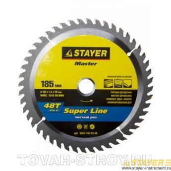 Диск пильный STAYER 3682-250-32-60 MASTER SUPER-Line по дереву, 250х32 мм, 60Т