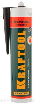 Герметик силикатный огнеупорный FR150 KRAFTOOL KRAFTFLEX, черный, 41260-4