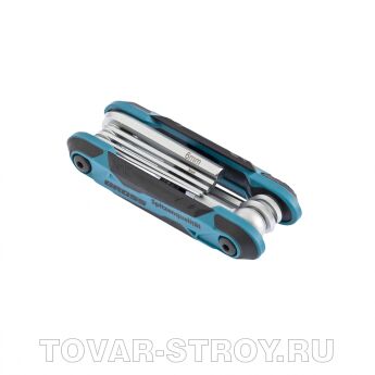 Набор ключей имбусовых Hex, складные, 8 штук CrV Gross